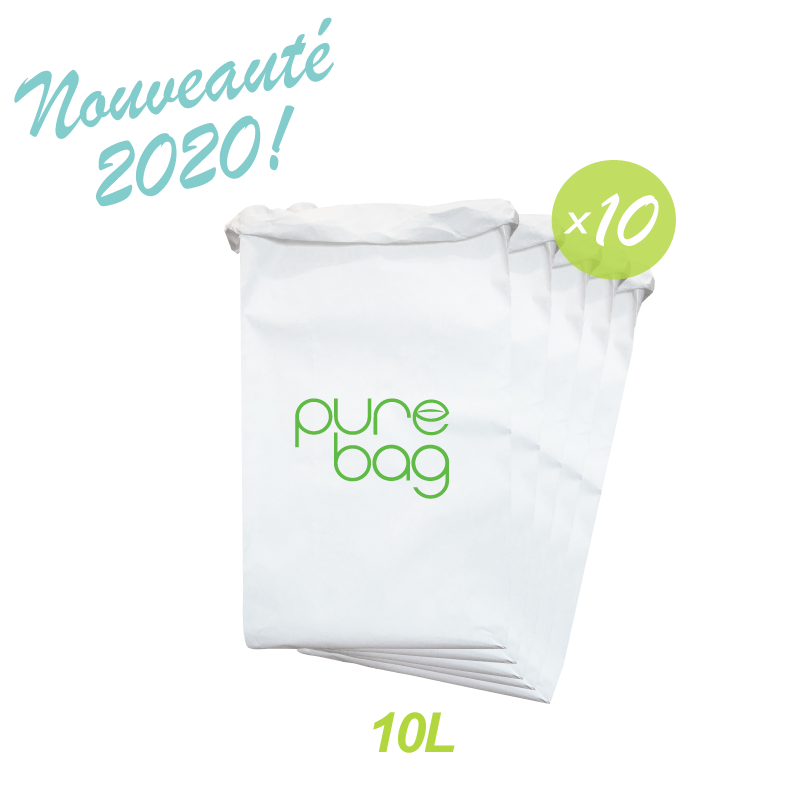 Purebag - Pack salle de bain et compost - 10 sacs de 10L